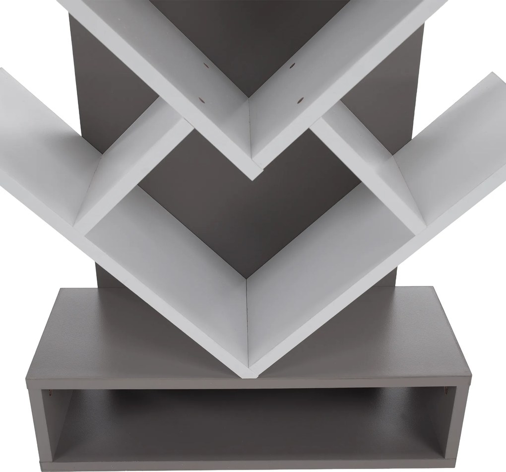 Polcrendszer, szürke/fehér, VEVEY