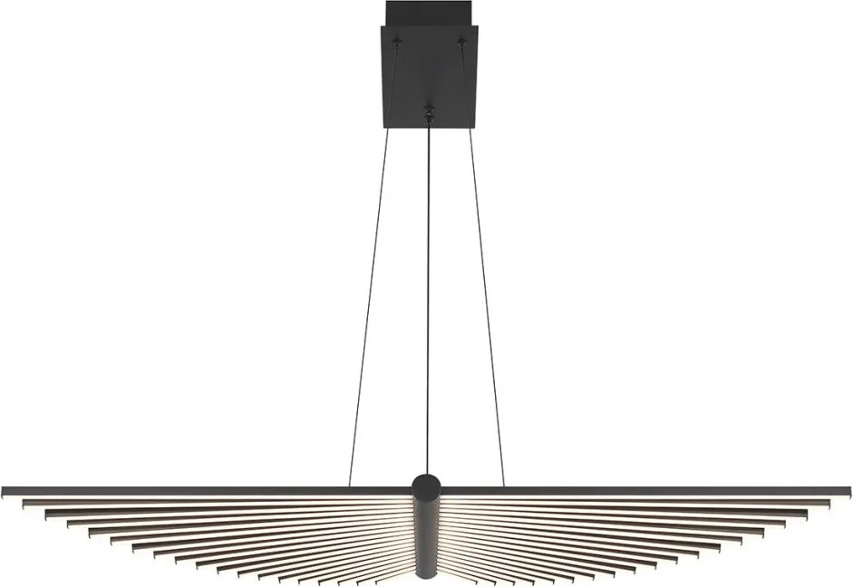 Quintiesse Seraph QN-SERAPH-LP-L-BLK Függőlámpa 1x57W/LED 3000K 1192lm IP20