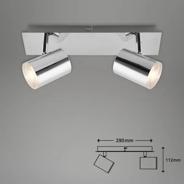 Briloner 2731-028 - Fürdőszobai spotlámpa BANYO 2xGU10/5W/230V fényes króm