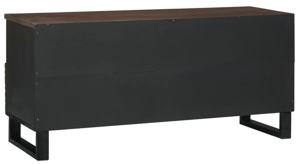 TV Szekrény 100x33.5x46 cm Szilárd és Összeszerelt Fából