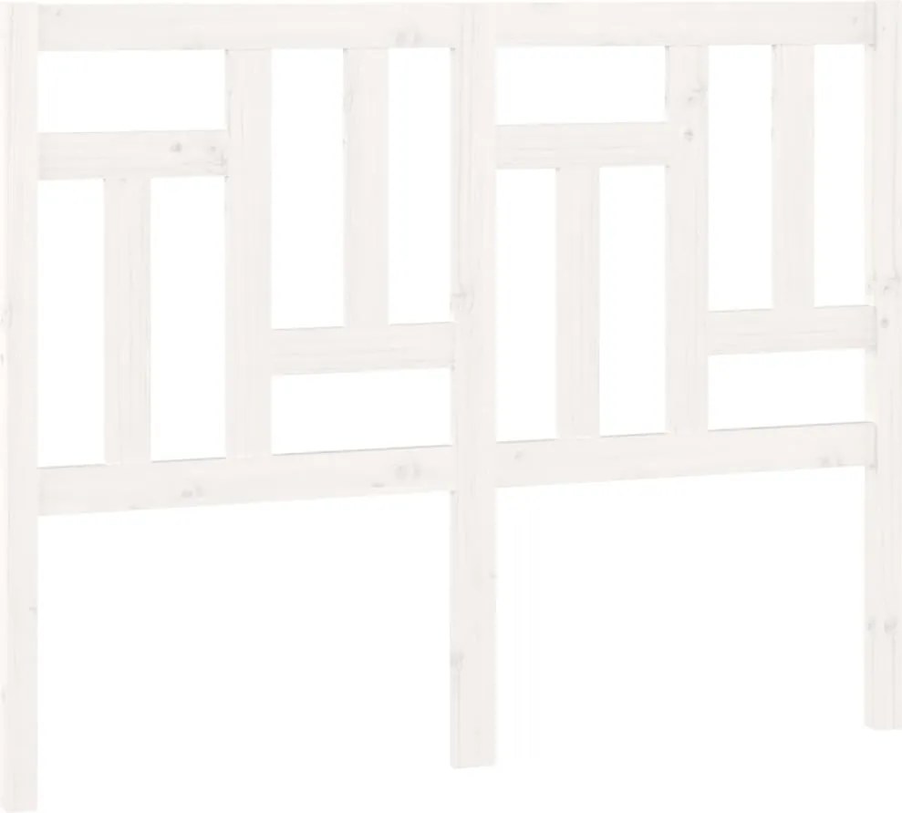 vidaXL fehér tömör fenyőfa ágyfejtámla 205,5 x 4 x 100 cm