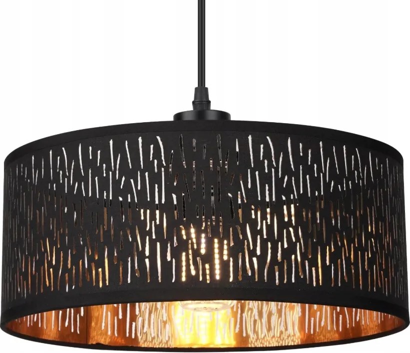 Frideko Home Függőlámpa, fekete-arany, modern függőlámpa 30CM