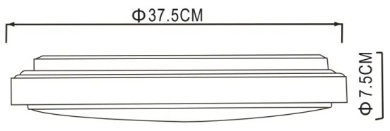 Globo - LED Mennyezeti lámpa KALLE LED/24W/230V 3000/4000/6000K átm. 37,5 cm