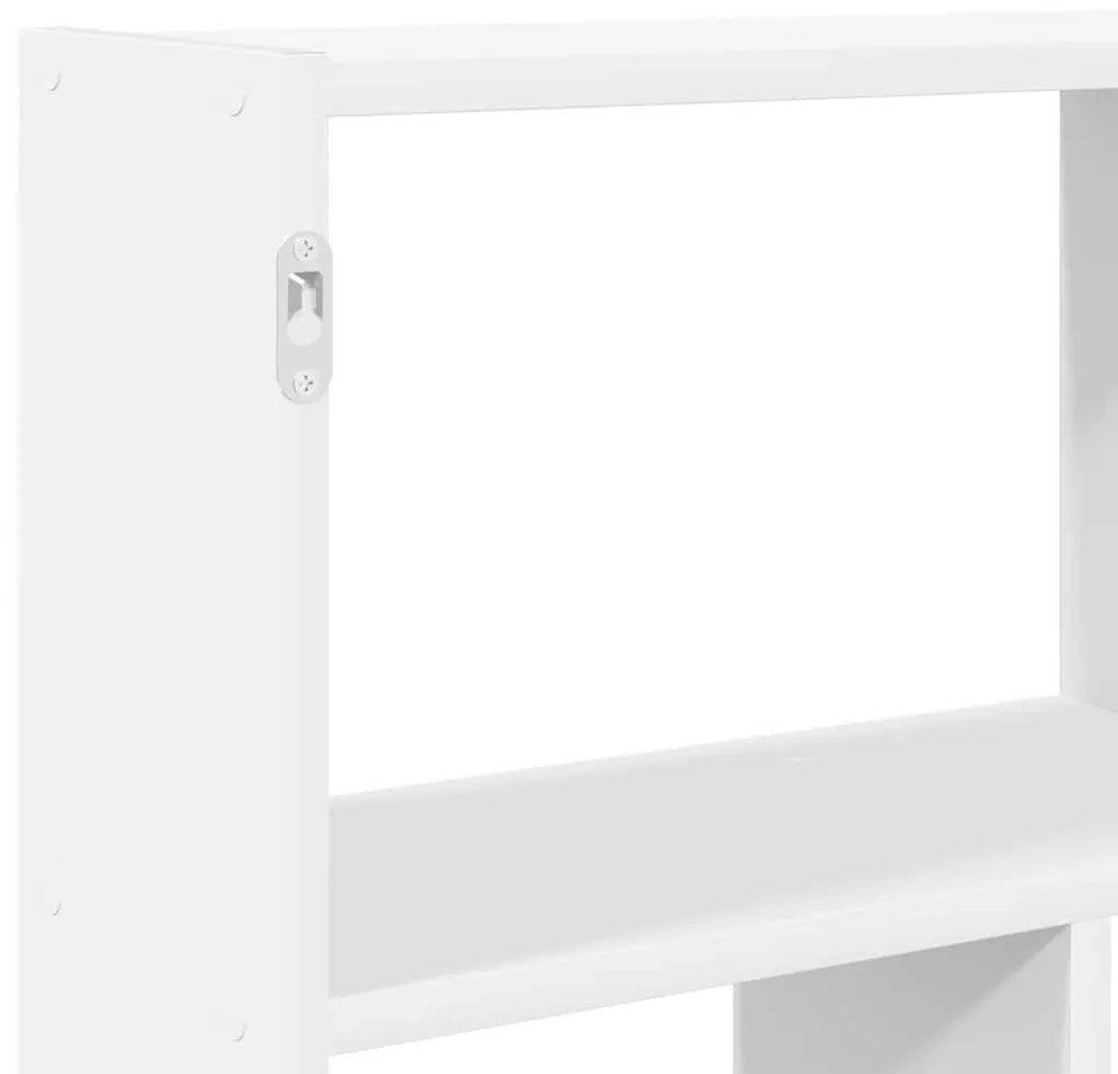 fehér szerelt fa fali kockapolc 12 rekeszes színű