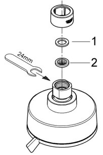 GROHE 27591001 - Zuhanyfej TEMPESTA COSMOPOLITAN 100 100 mm fényes króm