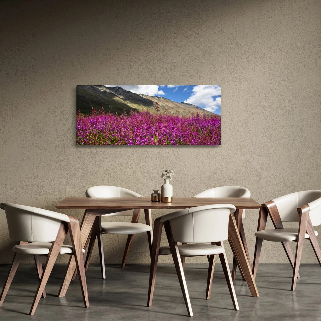 Hegyi rét tája (120x50 cm)