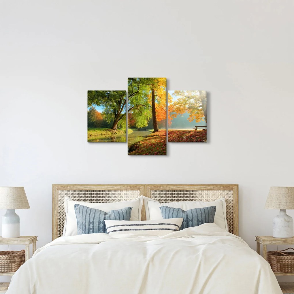 Kép - Nyugodt őszi táj (90x60 cm)