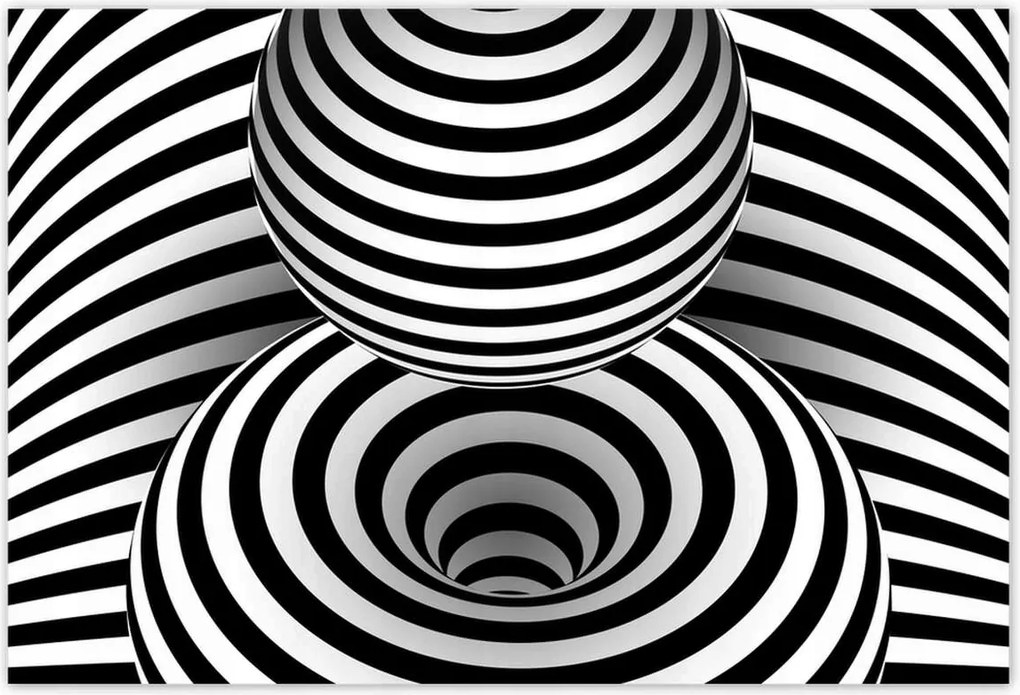 Poszterek 200x135 Absztrakt fekete-fehér