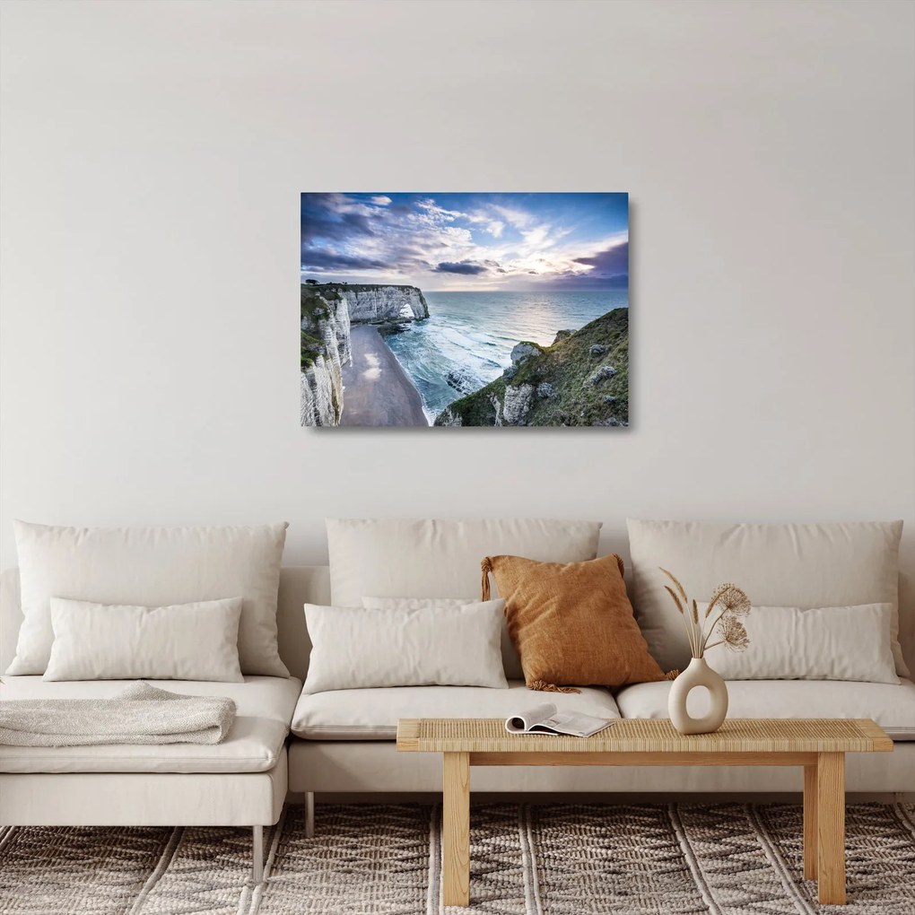 Egy kép a sziklákról (üvegen) (70x50 cm)