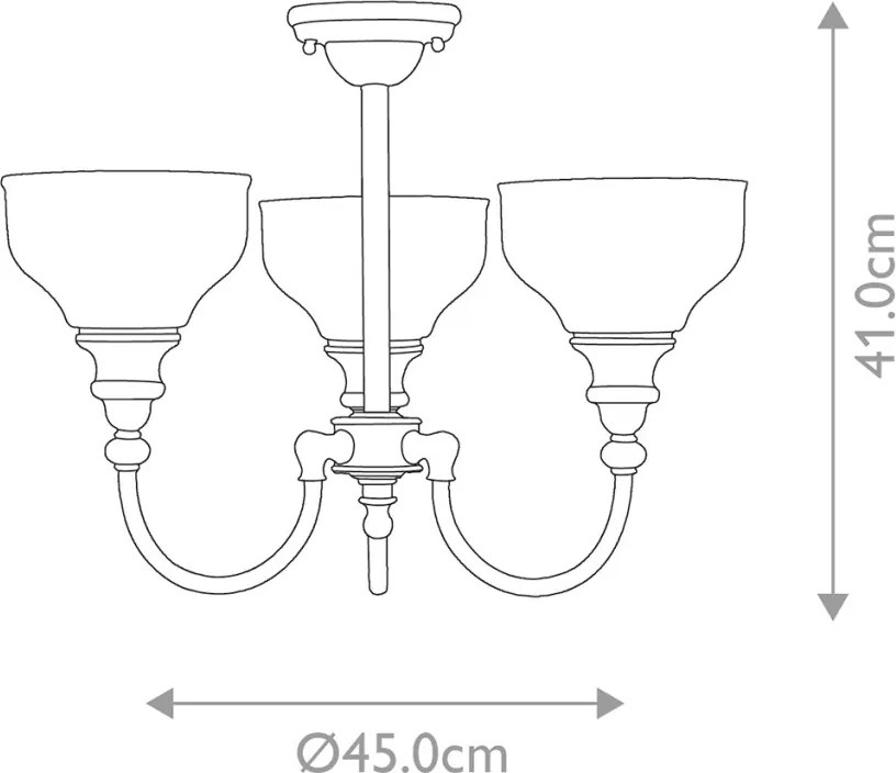 Elstead Lighting CHEADLE BATH-CD3 Plafonlámpa 3x40W/G9 IP44