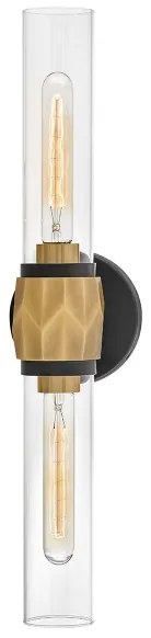 Hinkley HK-ELLISON2-BK-HB -Fürdőszobai lámpa ELLISON 2xE27/40W/230V IP44 arany