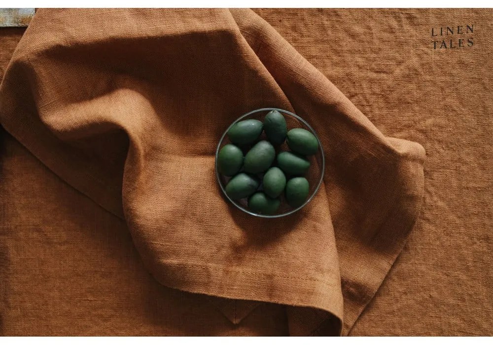 Len párnahuzat 40x40 cm Hazelnut – Linen Tales