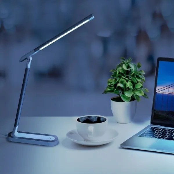 LED Dimmelhető érintős asztali lámpa MADERA LED/7W/230V fehér