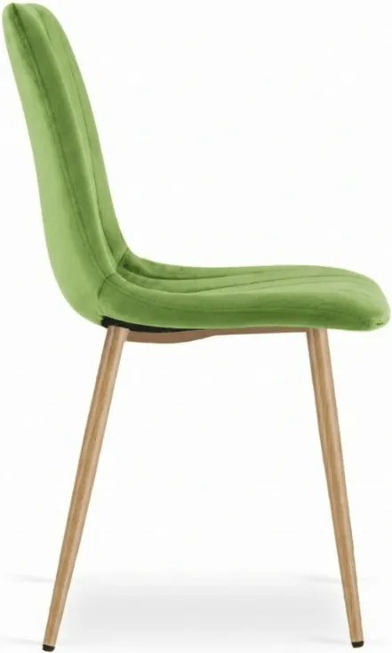 Világoszöld bársonyszék LAVA