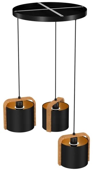 Csillár zsinóron JONKO 3xE27/60W/230V