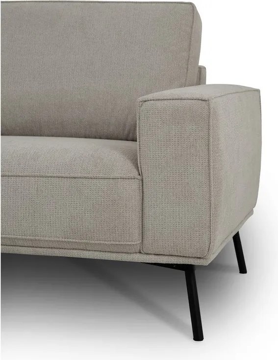 Szürkésbézs zsenília sarokkanapé (bal oldali-L alakú) Amsterdam – Scandic