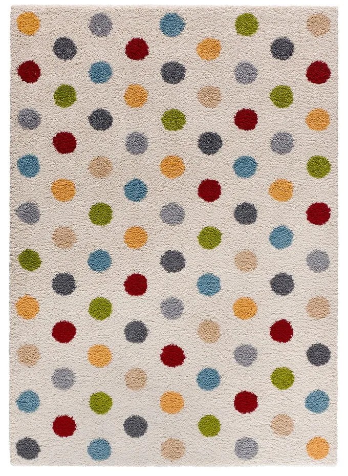 Krémszínű szőnyeg 133x190 cm Norge Dots – Universal