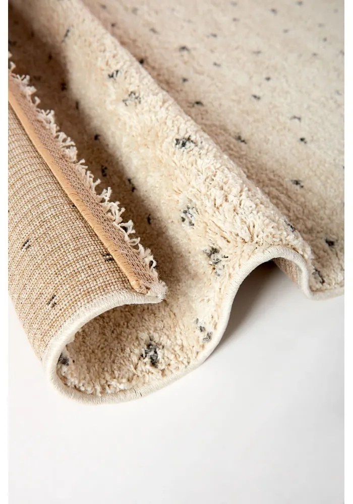 Fekete-krémszínű szőnyeg 160x230 cm Dottie Black – Universal