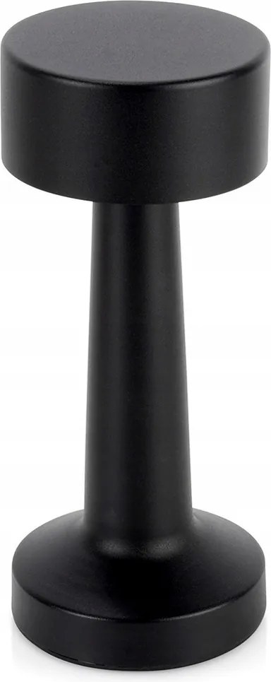 Vezeték Nélküli asztali lámpa éjjeli fém Fekete érintőképernyős akkumulátoros