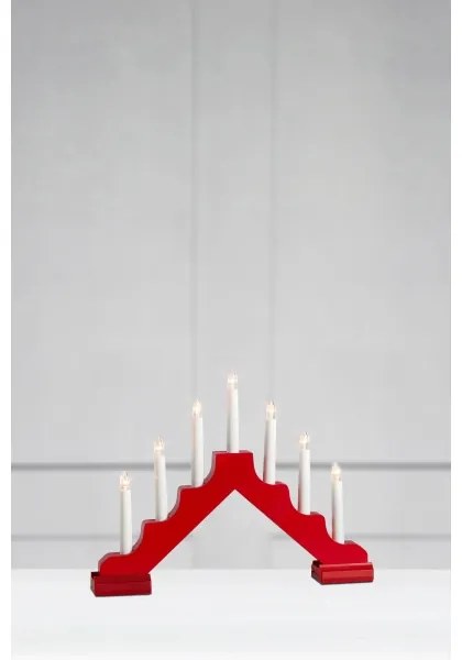 Markslöjd 706050 - LED Karácsonyi gyertyatartó EVELIN 7xLED/0,06W/6xAA fehér