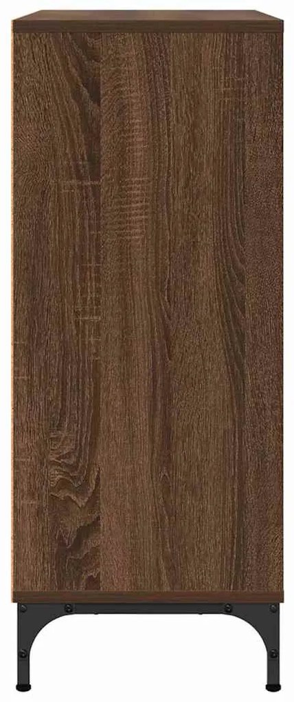 Széf fiókkal barna tölgy 79.5 x 33 x 82 cm Faanyag
