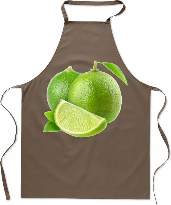 Konyhai kötény nyomott mintás lime