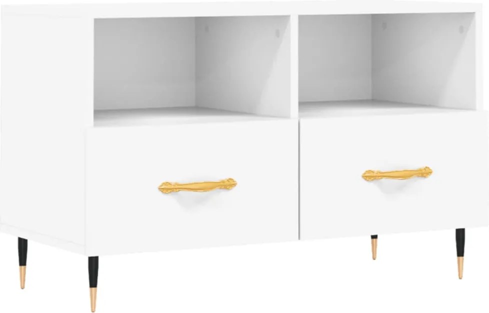 vidaXL fehér szerelt fa TV-szekrény 80 x 36 x 50 cm