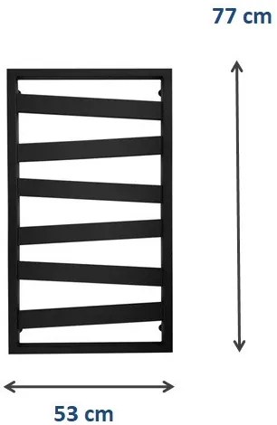 Weberg Texas Design Törölközőszárítós Radiátor 77x53 cm (Fehér)