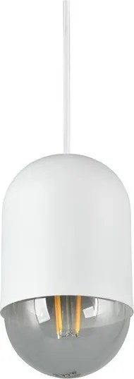 Fehér fém függőlámpa ø 11 cm Nara – Reality