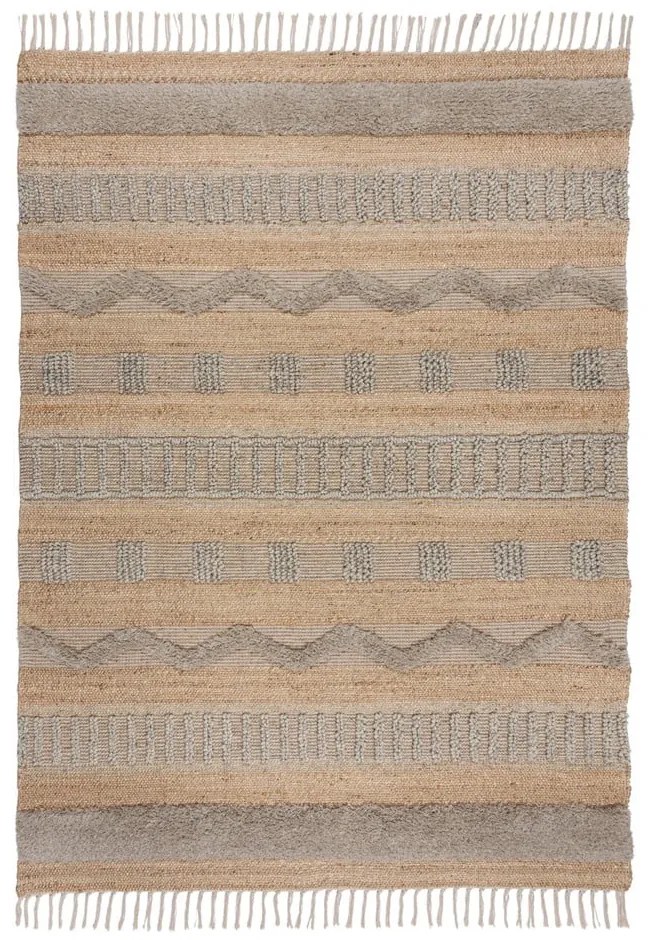 Világosszürke-natúr színű szőnyeg 120x170 cm Medina – Flair Rugs