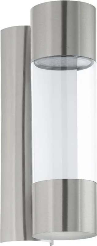 EGLO 96013 ROBLEDO Modern Kültéri Fali Lámpa Króm, Átlátszó LED IP44