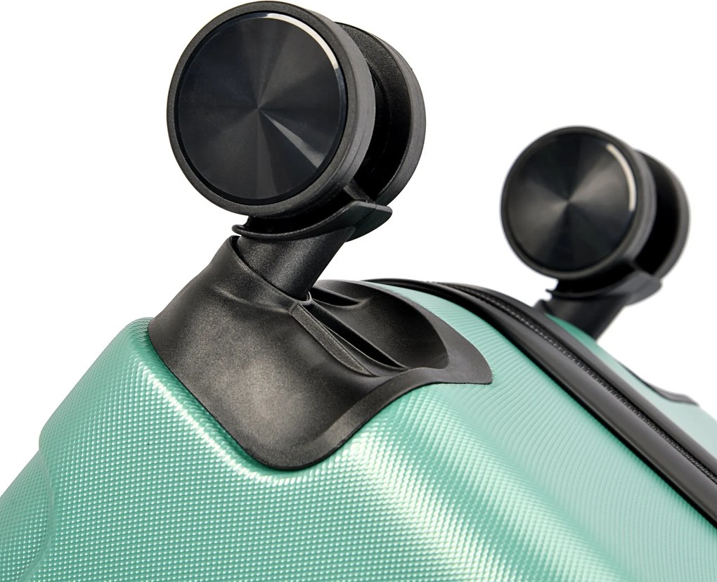 BONTOUR vertical 4 kerekes nagy borönd 76x50,5x29,5cm, púderzöld