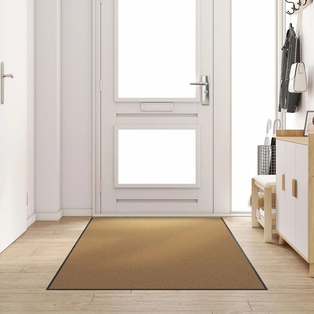 Mosógépben mosható lábtörlő krém színben 120x250 cm