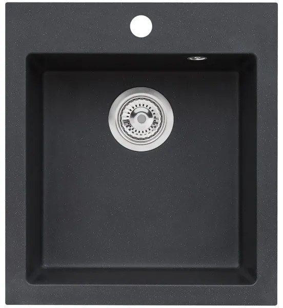 ALVEUS SETA737 - CORTINA konyhai mosogató + TONIA gránit/fekete mosogató csaptelep