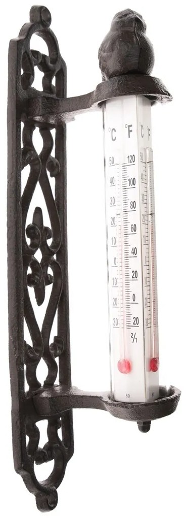 SANDRA öntöttvas fali hőmérő , magasság 27 cm