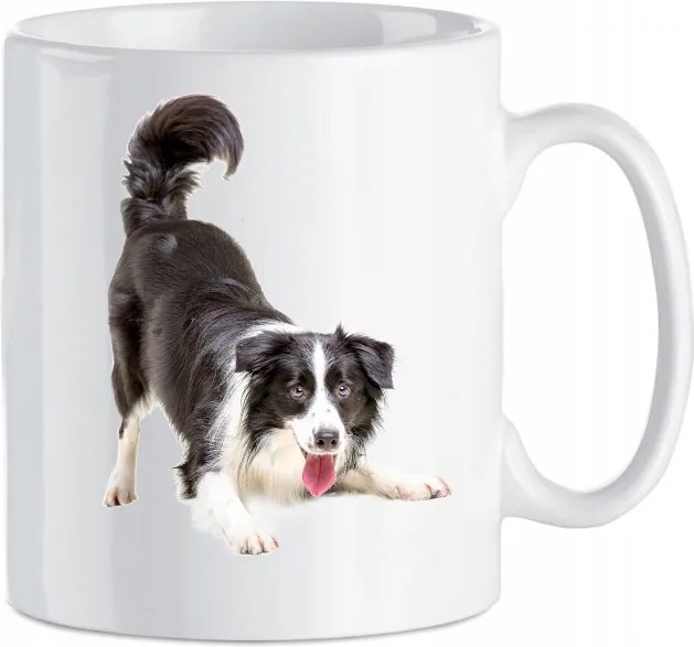 Nyomott mintás bögre Border Collie Kerámia 330 ml