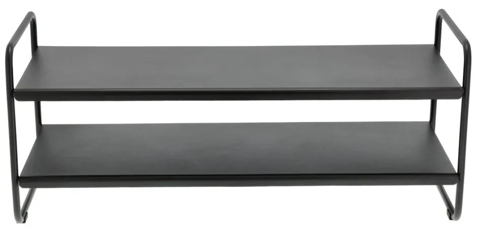Fekete acél cipőtartó állvány 33x33x80 cm A-Shoe – Zone