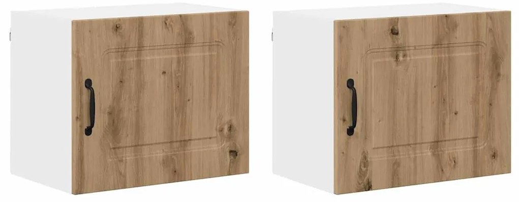Fali konyhaszekrény 2 pcs Artisan tölgy 50 x 31 x 40 cm Faanyag