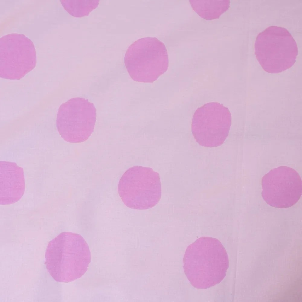 Rózsaszín pamut gyerek ágyneműhuzat babaágyhoz 100x135 cm Marie Cat "Merci" – Jerry Fabrics