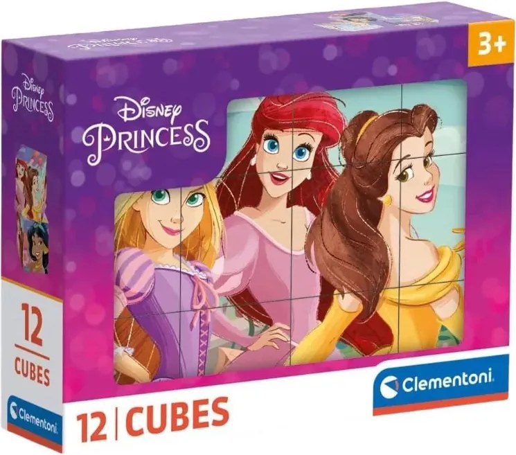 Disney Hercegnők Happy Space mesekocka 12 db-os Clementoni