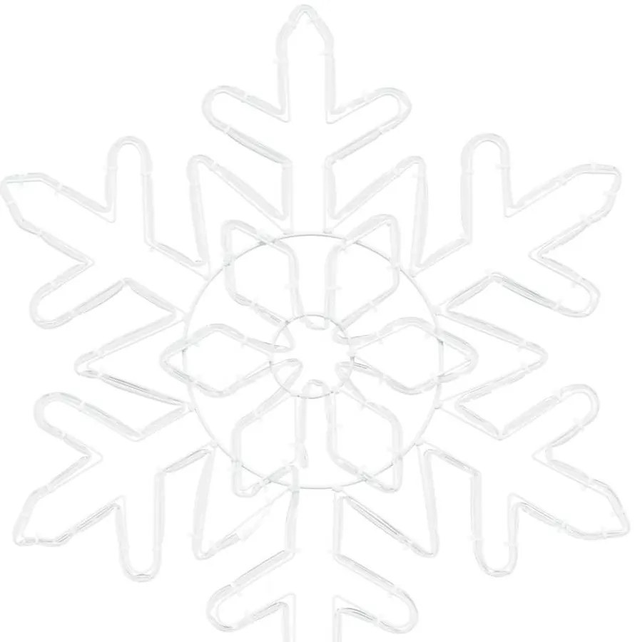 Karácsonyi Hópehely 156 LED-del Kék 55,5 x 55,5 x 0,75 cm PVC