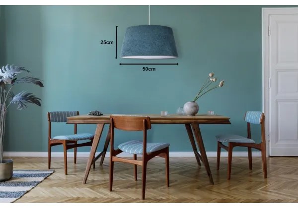 Duolla - Csillár zsinóron BOUCLE 1xE27/15W/230V á. 50 cm türkiz