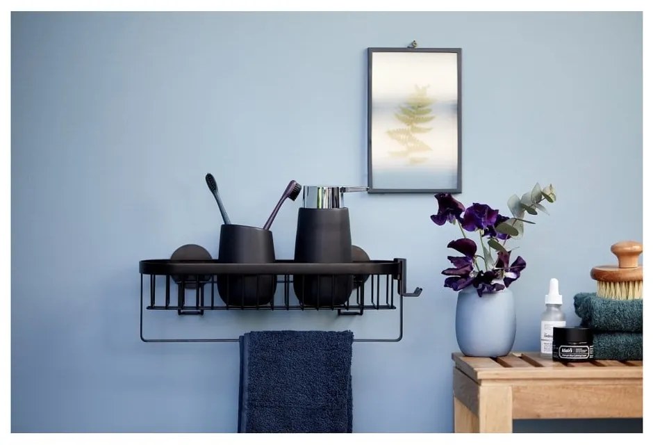 Classic Plus fekete falipolc - Wenko
