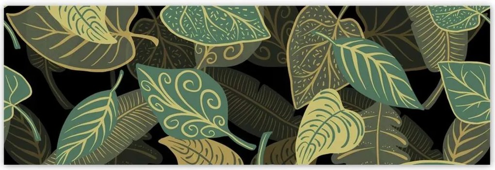 Poszterek 200x66 Fali természet Levelek