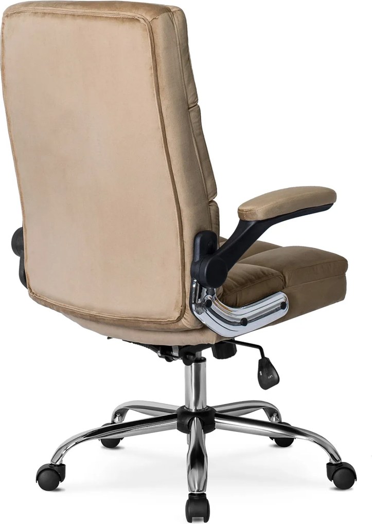 LONDON forgószék bézs bársony