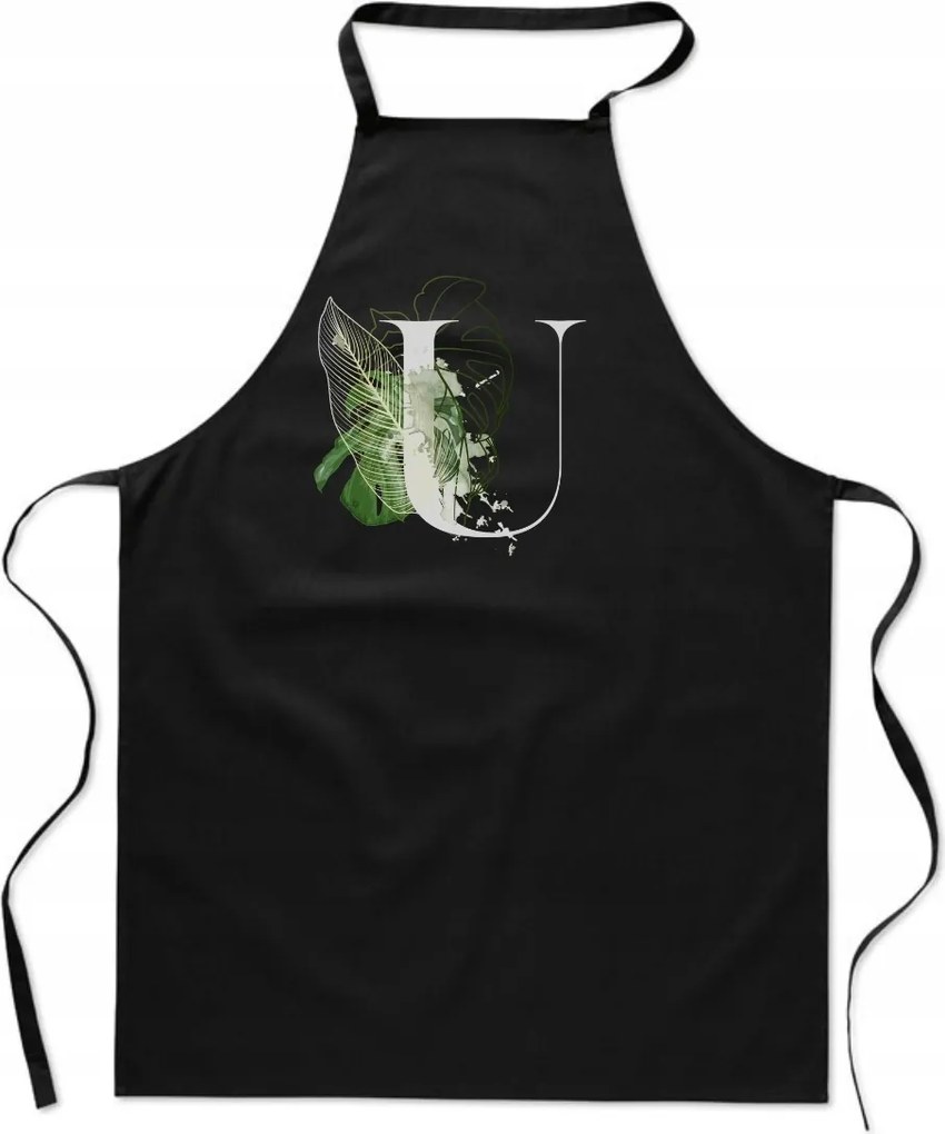 Konyhai Kötény Nyomtatott Betűvel U név monogram Kaptár FA_390_cz