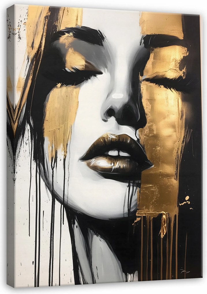 Vászonkép Nő Arc Glamour Vászon Fal A Nappali Hálószobájába 100x70