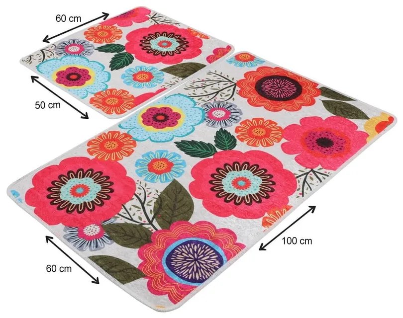 Fürdőszobai kilépő szett 2 db-os 60x100 cm Galvin – Foutastic