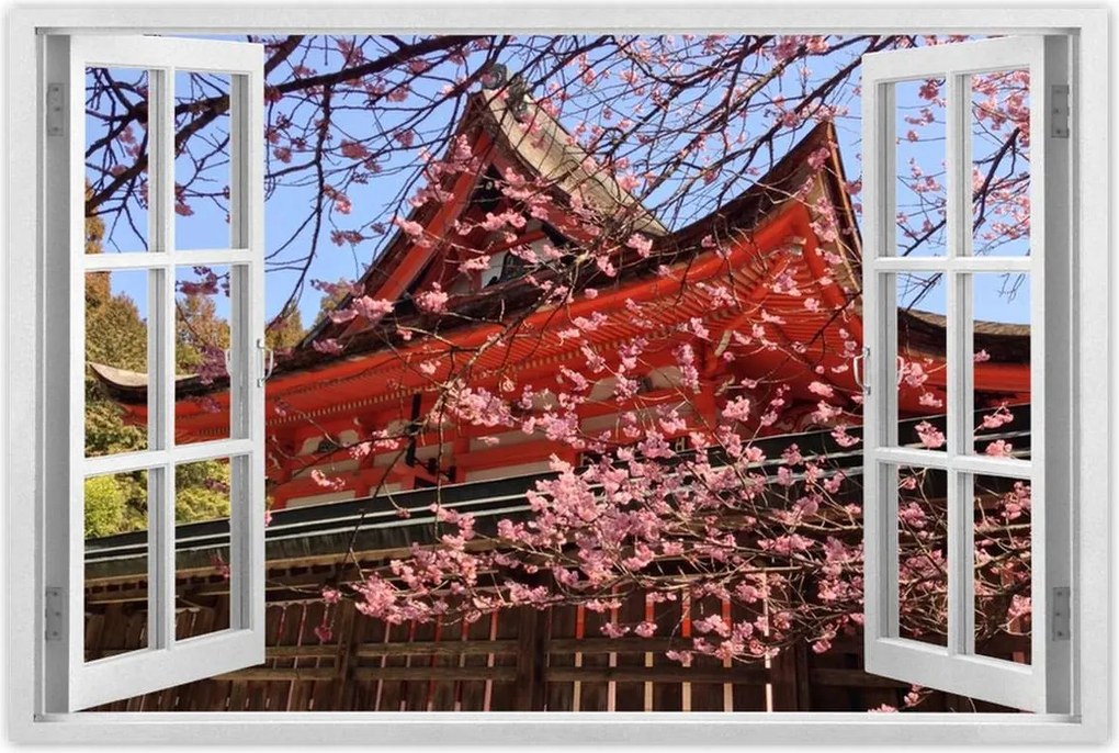 Poszterek 90x60 Japán templom