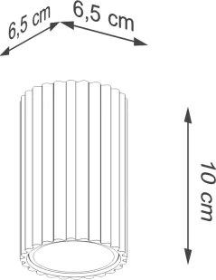 Brilagi - LED spotlámpa CRESTO 1xGU10/10W/230V 10 cm barna